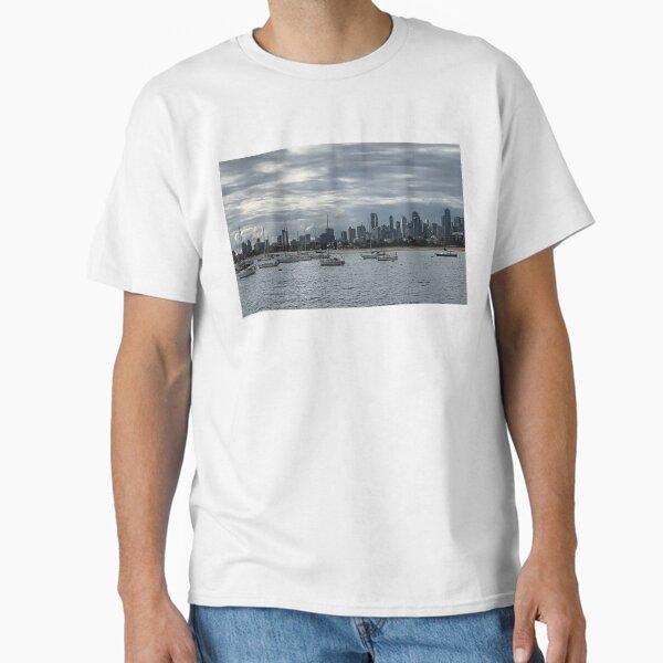 Melbourne Skyline from the Bay! Classic T-Shirt