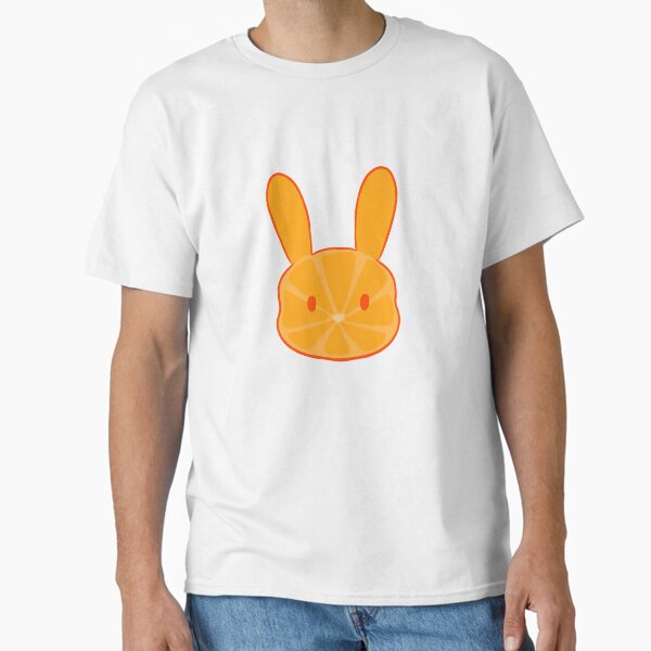 Orange Bunny – Cute Kawaii Animal Illustration  Classic T-Shirt