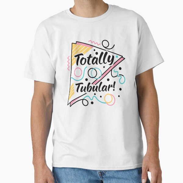 Retro 80s Totally Tubular Memphis Design Geometric Abstract Classic T-Shirt