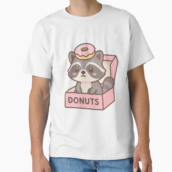 Donut King Raccoon – Kawaii Classic T-Shirt