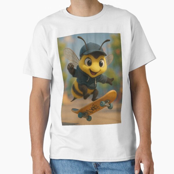 Skater Yellow-Faced Bee Classic T-Shirt