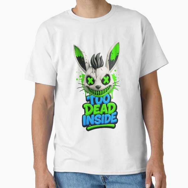 Neon Void Bunny Graffiti Riot Classic T-Shirt