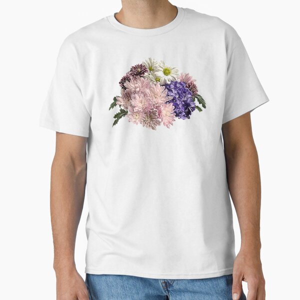 Mums, Hydrangea and Daisies Classic T-Shirt
