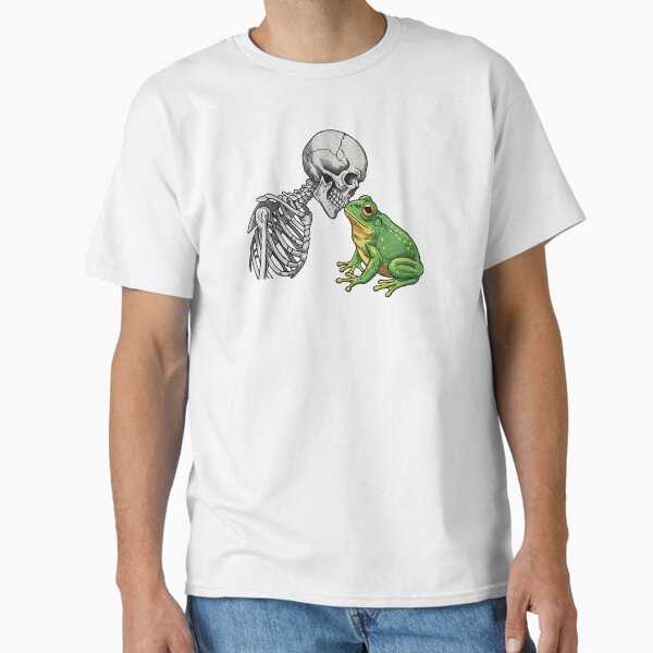 Skeleton and Frog Hug Classic T-Shirt