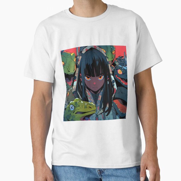 Defiant Girl Among Savage Lizards Classic T-Shirt