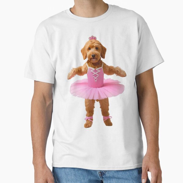 Goldendoodle Ballerina | Adorable Dog in Tutu Ballet Art Classic T-Shirt