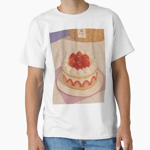Cute Strawberry Whole Cake - Art Classic T-Shirt