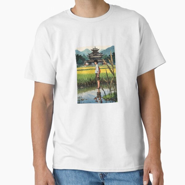 Tempel Girl - A Dreamy Retro Anime Artwork Classic T-Shirt