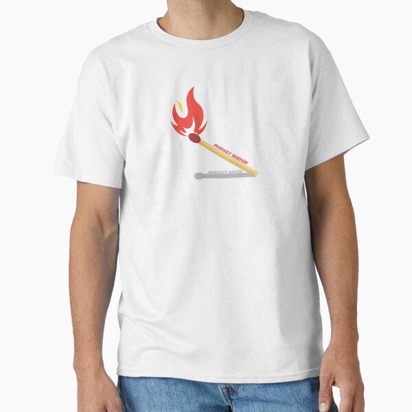A burning safety match Classic T-Shirt