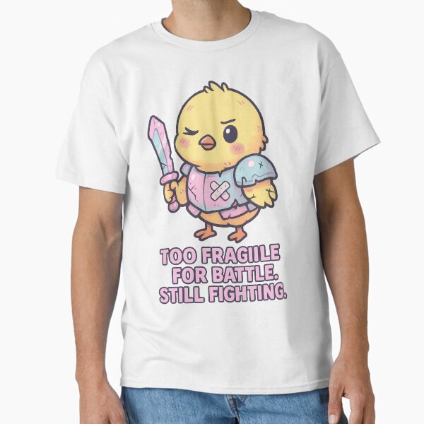 Too Fragile for Battle – Pastel Goth Chick Warrior Classic T-Shirt
