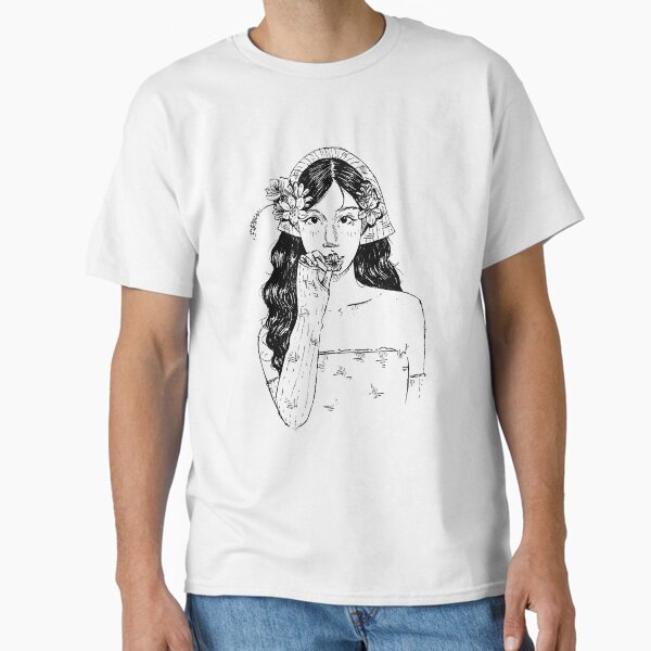 Flower Girl ink on paper Classic T-Shirt