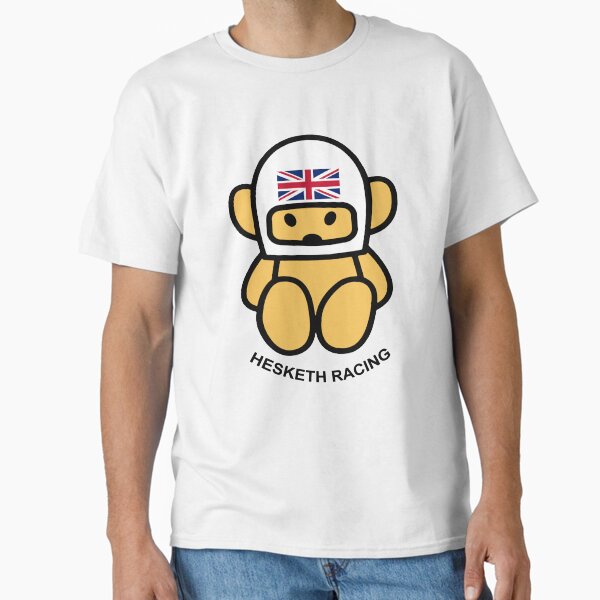 JAMES HUNT Teddy bear-breasted HESKETH RACING White helmet Classic T-Shirt