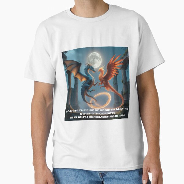 Awakening in Flight – Light & Shadow Entwined Classic T-Shirt