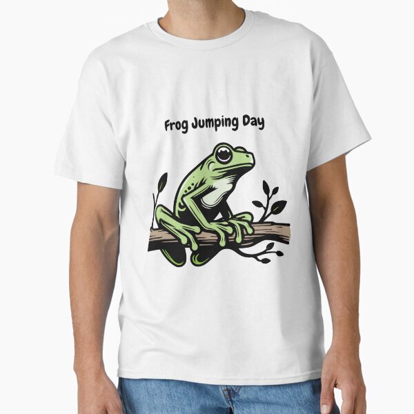 Frog Jumping Day Design Classic T-Shirt