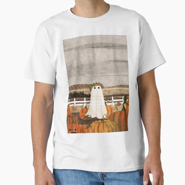There's a Ghost in the Pumpkins Patch Again... Classic T-Shirt