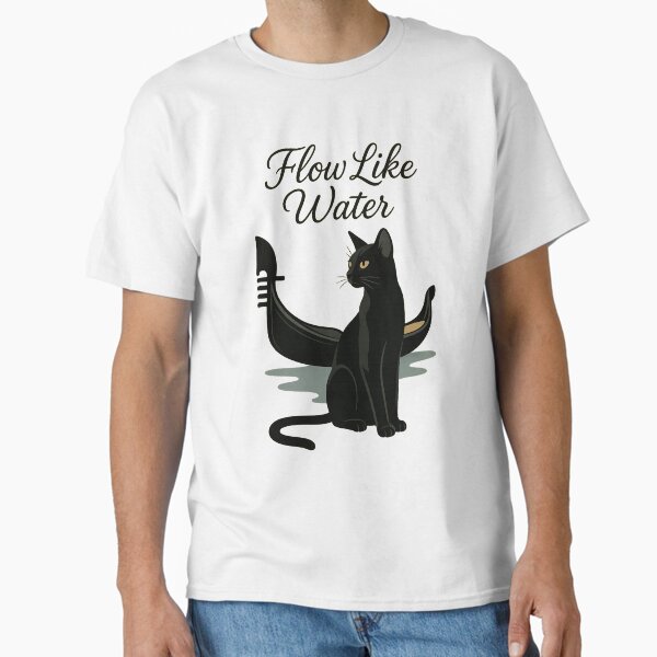Cat in Venice - Flow Like Water Classic T-Shirt