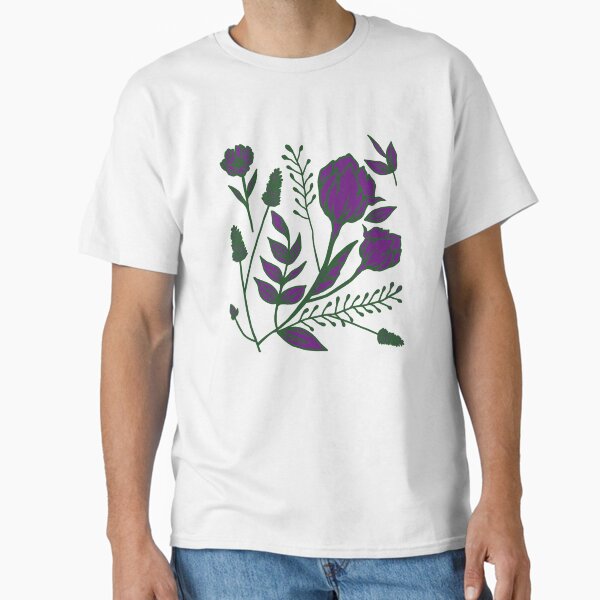 Purple-flowers  Classic T-Shirt