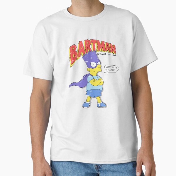 Bartman Distressed retro 80’s shirt vintage look Classic T-Shirt