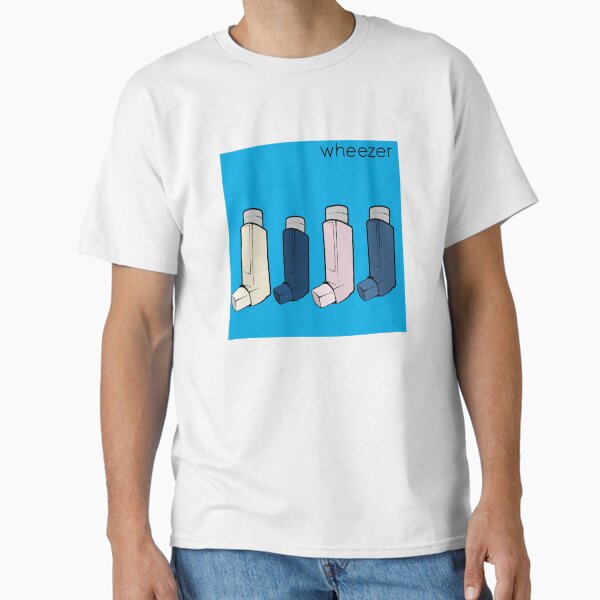 Wheezer Blue Album (Weezer but they're Asthma Puffers) Classic T-Shirt