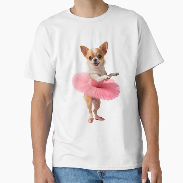 Adorable Chihuahua Ballerina Dog Art for Chihuahua Lovers Classic T-Shirt