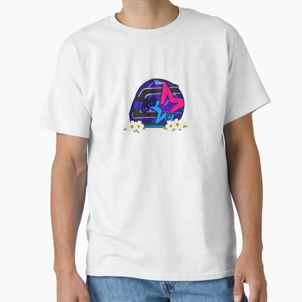 Pierre Gasly 2025 Miami Helmet With Flowers Classic T-Shirt