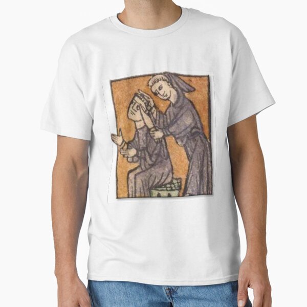 "Clap your hands, if you are in Too Much Work", medieval painting 12th century AD Classic T-Shirt