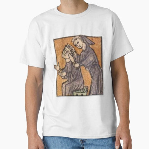 "Clap your hands, if you are in Too Much Work", medieval painting 12th century AD Classic T-Shirt