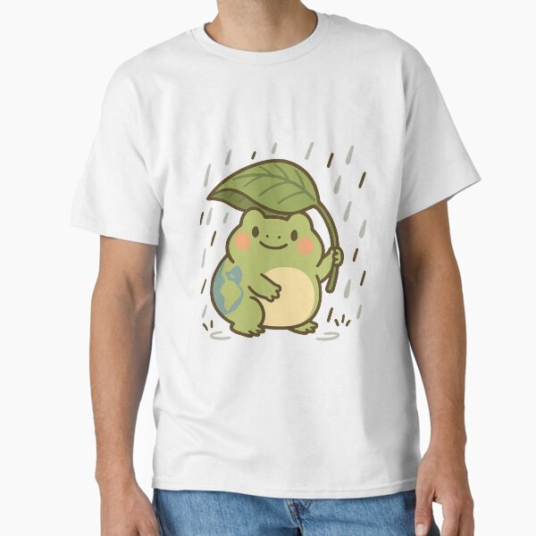 Earth Frog Sticker Leaf Rain Eco Cute Nature Classic T-Shirt