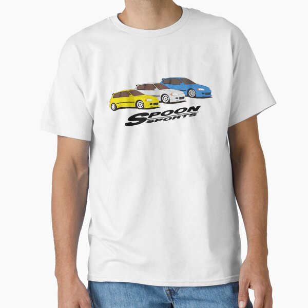 3 Honda Civics with Spoon Engines Classic T-Shirt