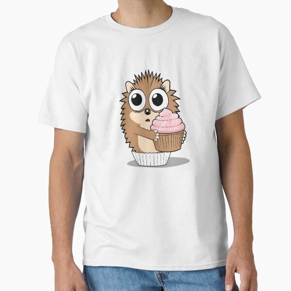 Hedgehog Cupcakes: Lilac Summer Charm Classic T-Shirt