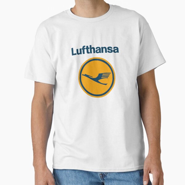 Pixelated Lufthansa Airlines Airline cCityscape Classic T-Shirt