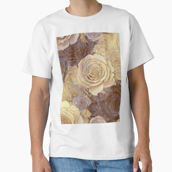 Elegant Rose Flowers Classic T-Shirt