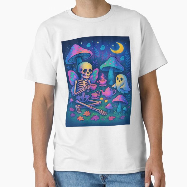 Spooky Grove: Skeleton Moth Tea Party Classic T-Shirt