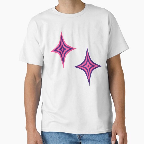 Psychedelic Retro Cosmic Sparkles Classic T-Shirt
