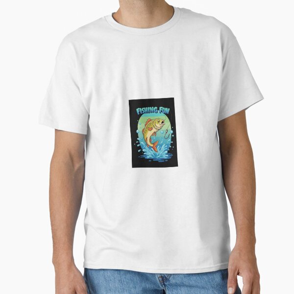 Leaping Fish on Hook - Fishing Adventure Classic T-Shirt