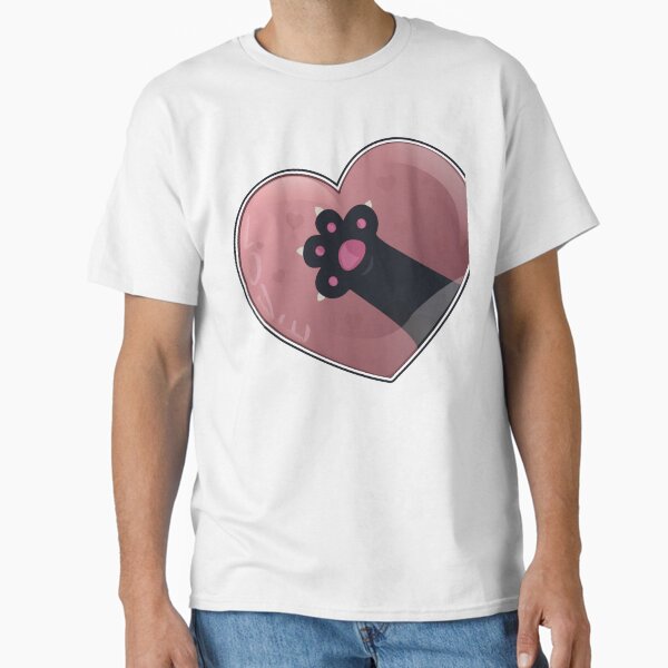 Charm in the soft paws of a furry friend's heart trace Classic T-Shirt