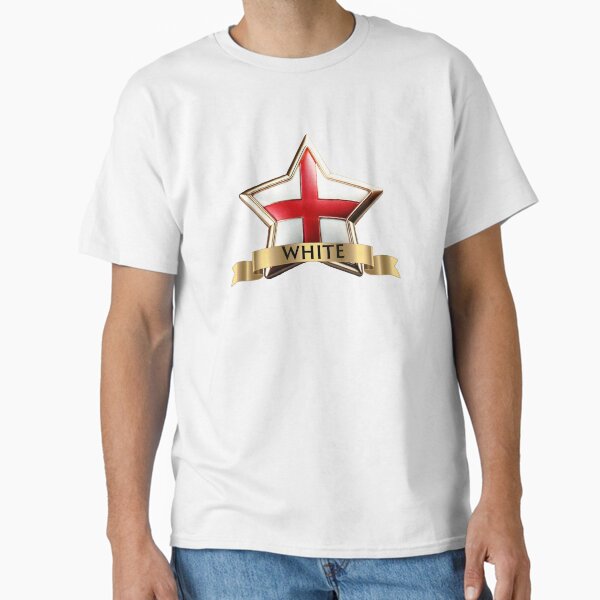White Star Crest  St George Cross & Gold Family Banner Emblem Classic T-Shirt
