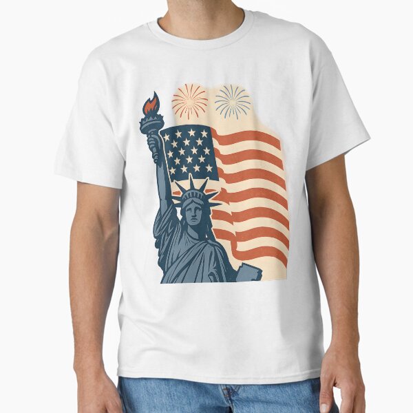 Liberty & Fireworks Classic T-Shirt