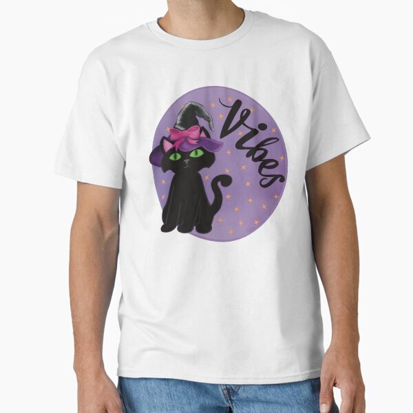 Black cat vibes Classic T-Shirt