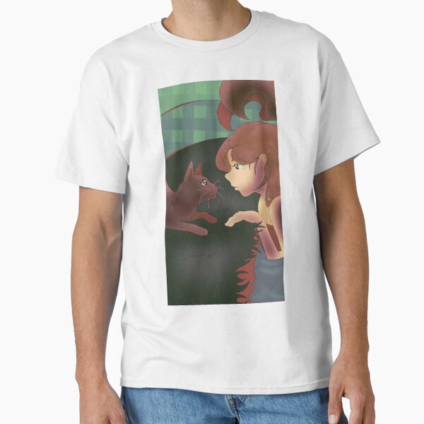 Mermaid meeting a cat sticker Classic T-Shirt