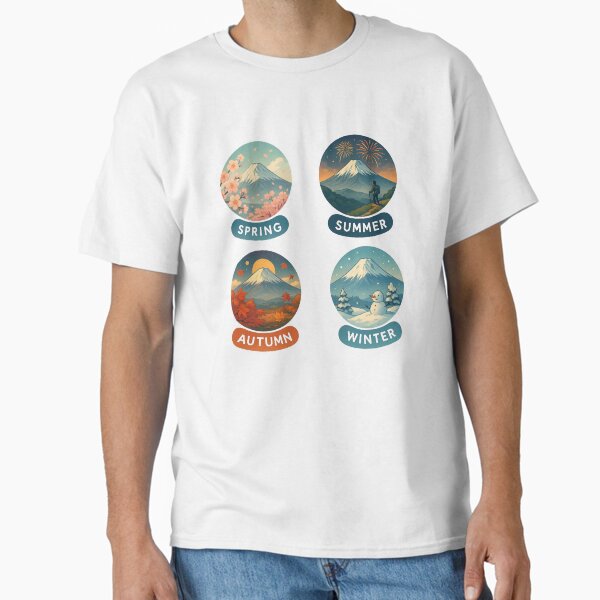 Mt. Fuji Through the Seasons – Japan’s Fourfold Beauty Classic T-Shirt