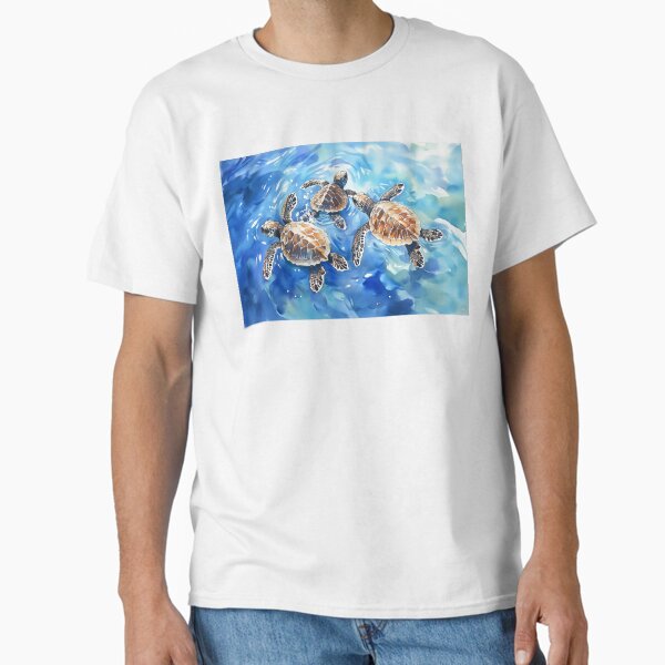 Baby Sea Turtles in the Water Classic T-Shirt