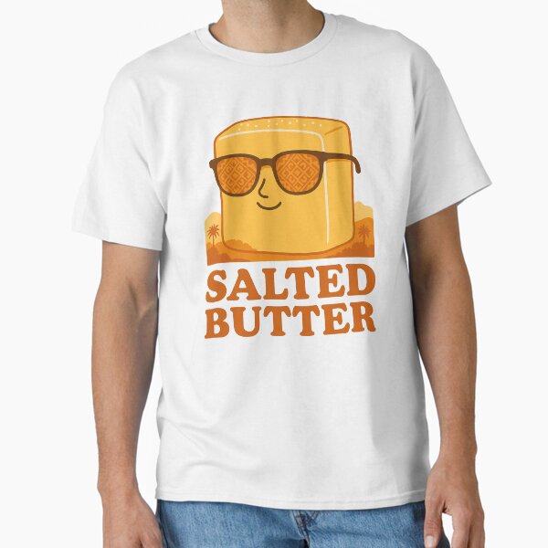 Cool Salted Butter Cartoon – Funny Retro Food Character Design Classic T-Shirt
