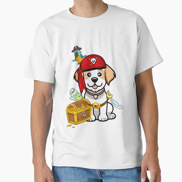 Halloween Pirate Happy Dog Classic T-Shirt