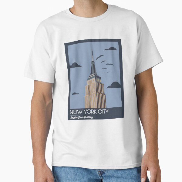 NYC Minimalistic Empire State Building Design Classic T-Shirt