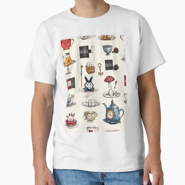 Odd Creatures Gather Where Teapots Spill Dreams Classic T-Shirt