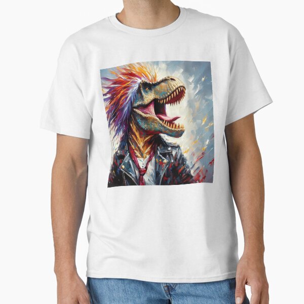 T-Rex Rock & Roll Icon Classic T-Shirt
