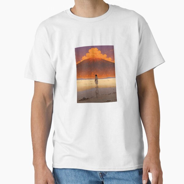 Vulcano Girl - A Dreamy Retro Anime Artwork Classic T-Shirt