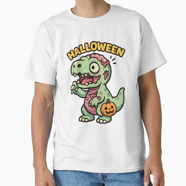 Zombie Dino Halloween Classic T-Shirt