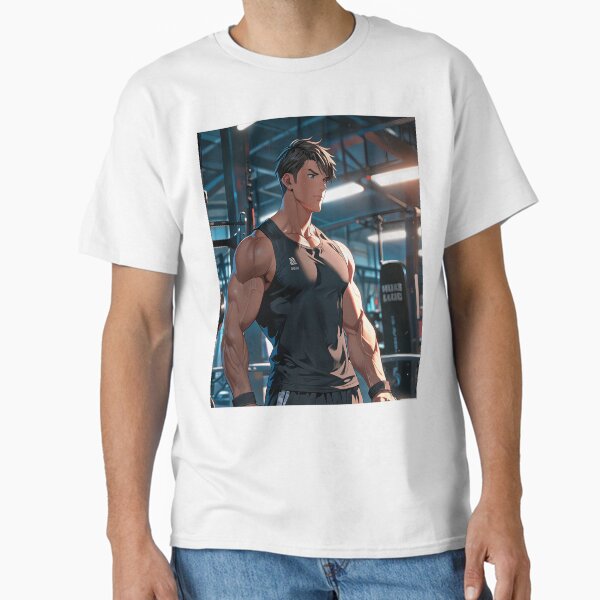 Anime Muscle Zen | Calm Strength in Gym Classic T-Shirt